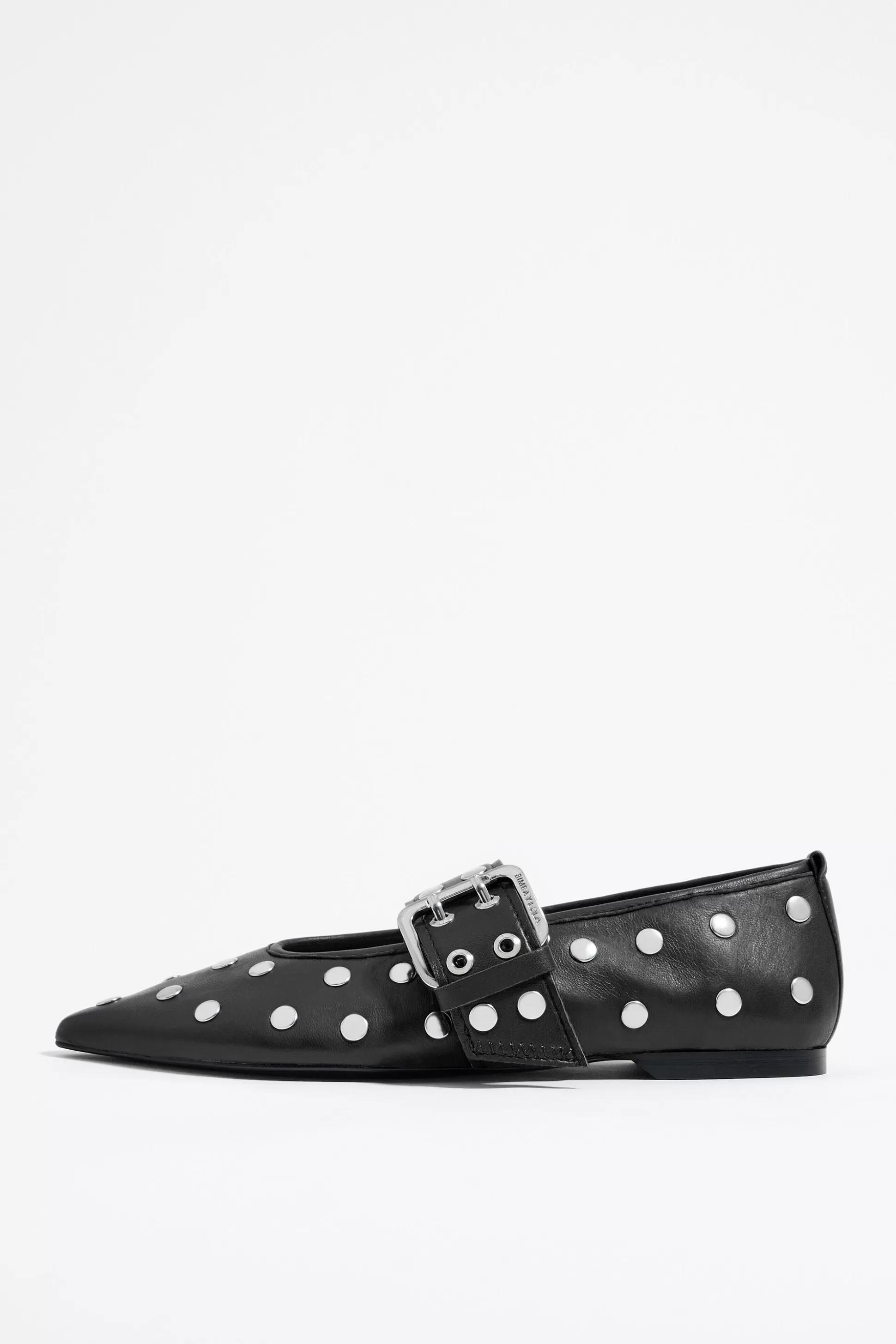 Studded leather ballerina | Bimba Y Lola Hot