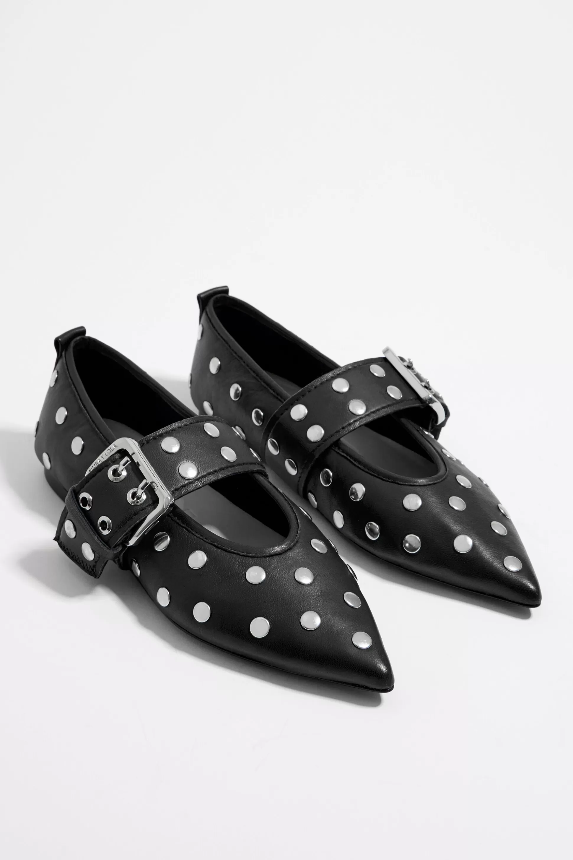 Studded leather ballerina | Bimba Y Lola Hot