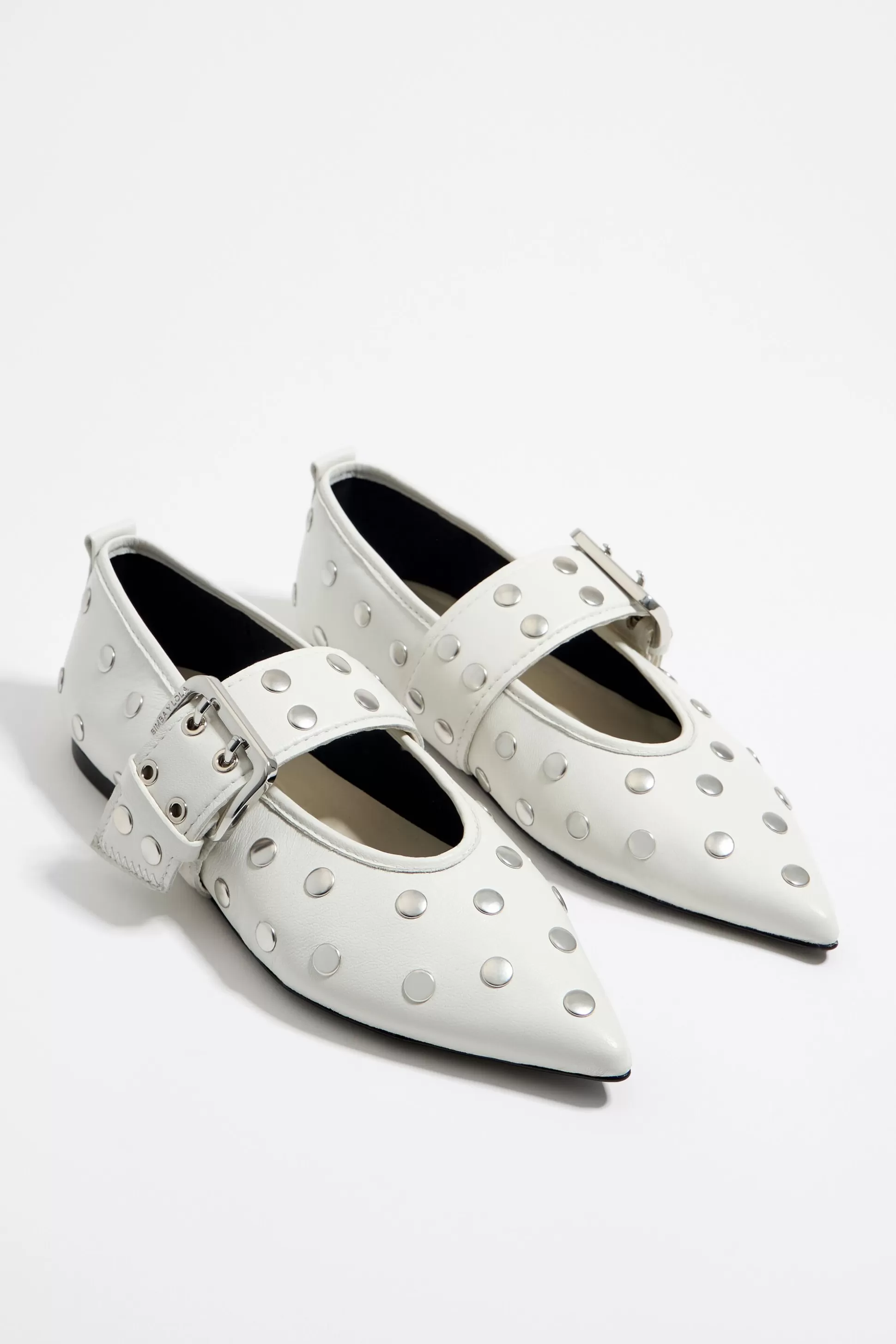 Studded leather ballerina | Bimba Y Lola Sale