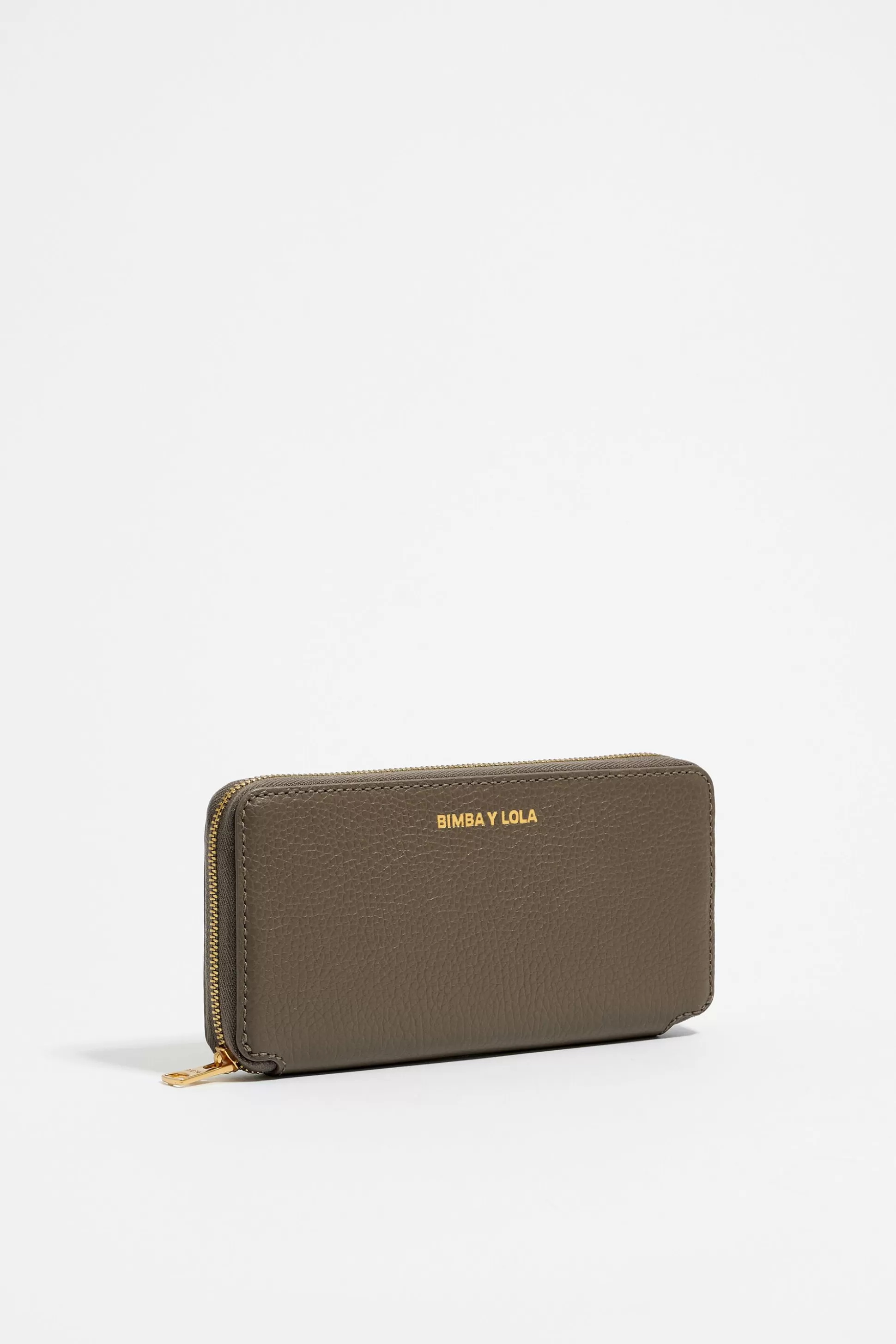 Taupe leather book wallet | Bimba Y Lola Sale