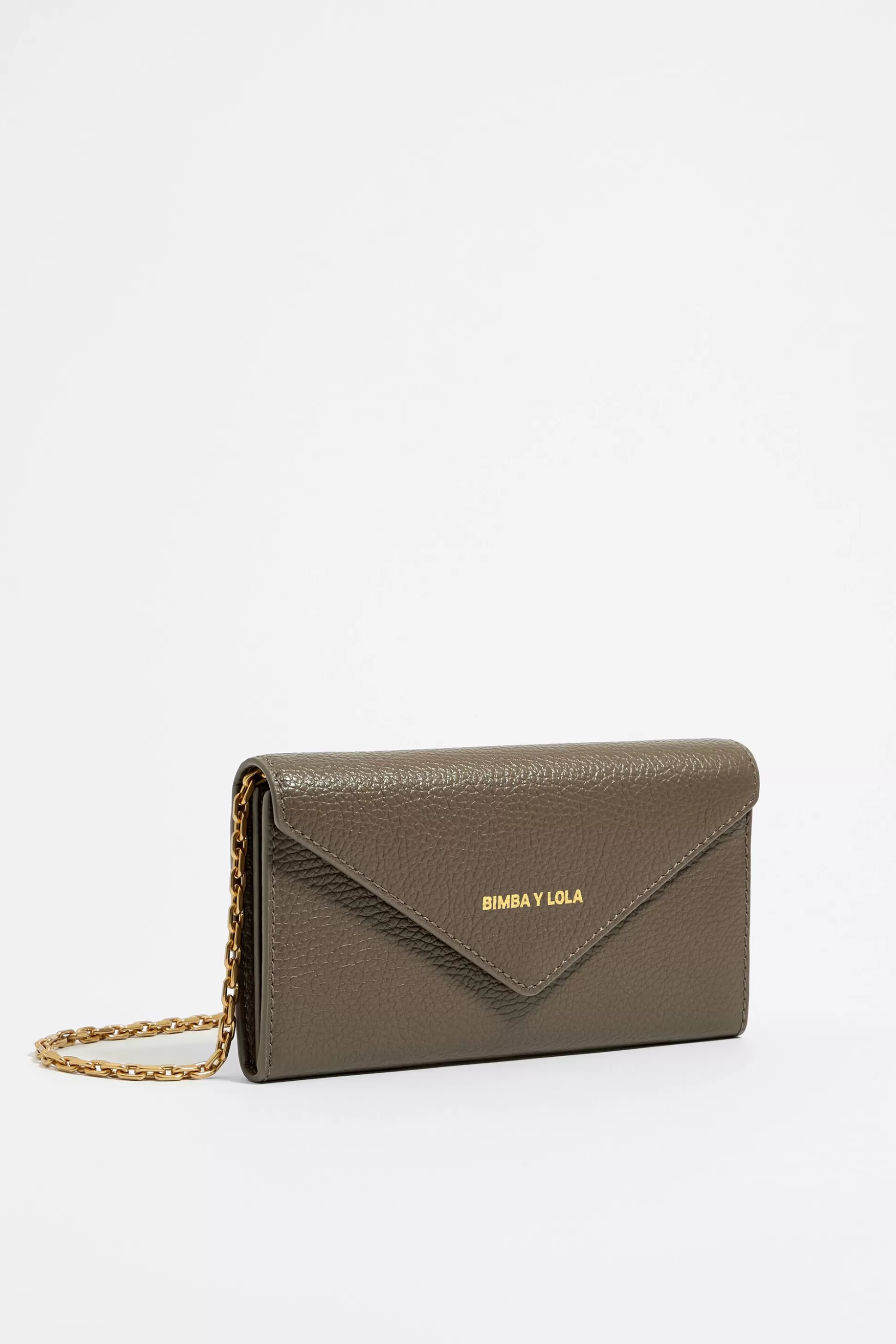 Taupe leather wallet/mini bag | Bimba Y Lola Best