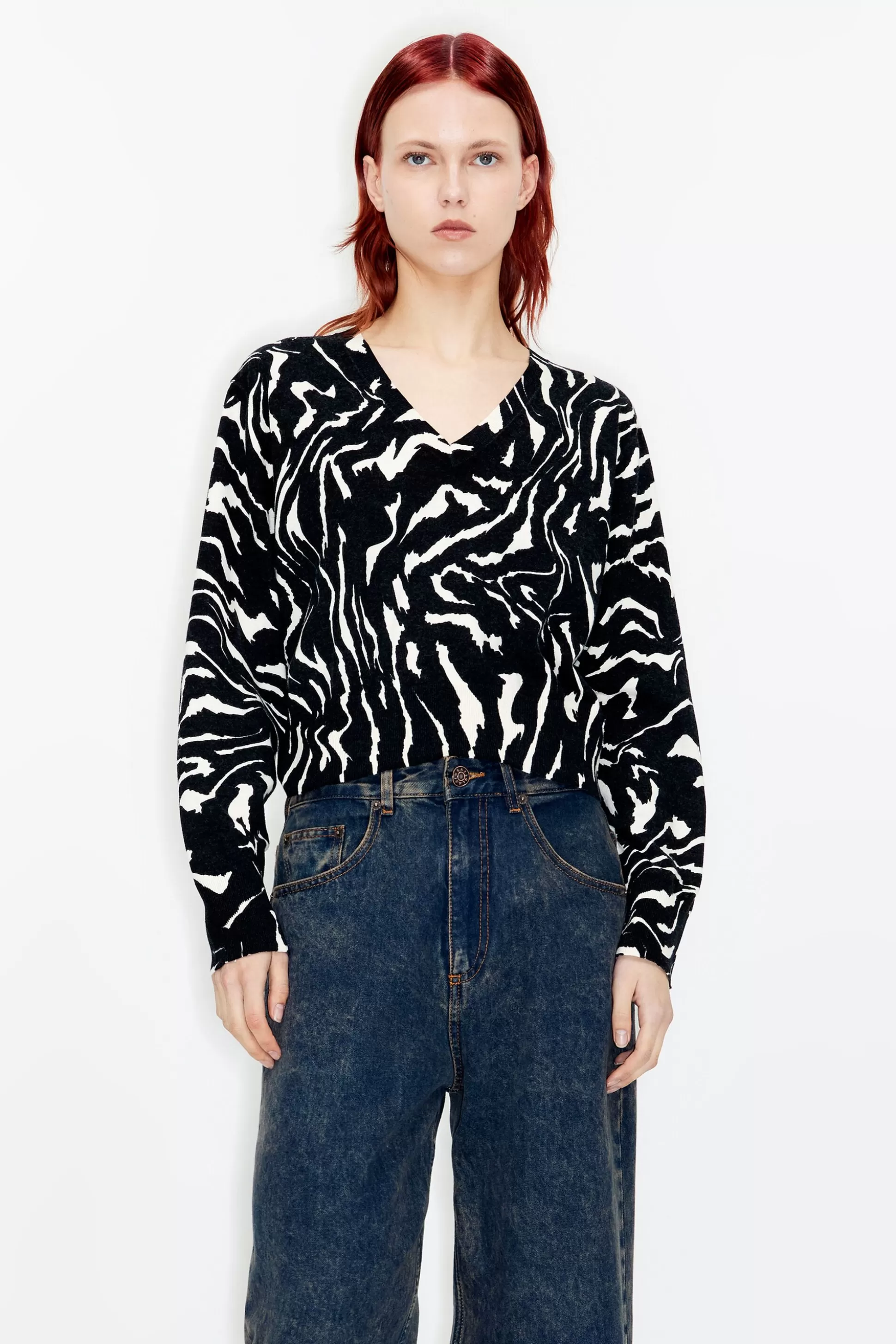 Tiger Liquid cotton sweater | Bimba Y Lola Best Sale