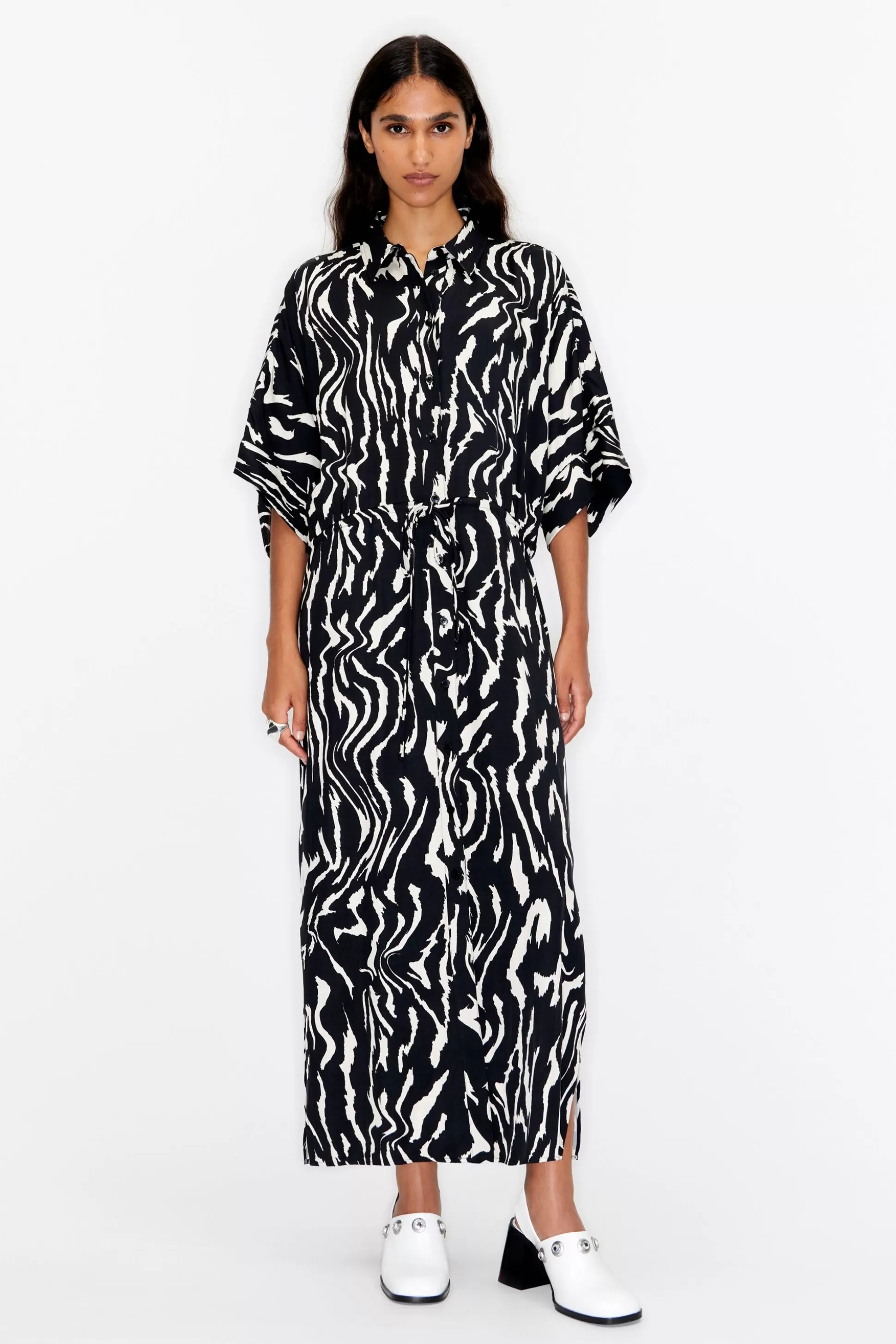 Tiger Liquid print midi dress | Bimba Y Lola Best