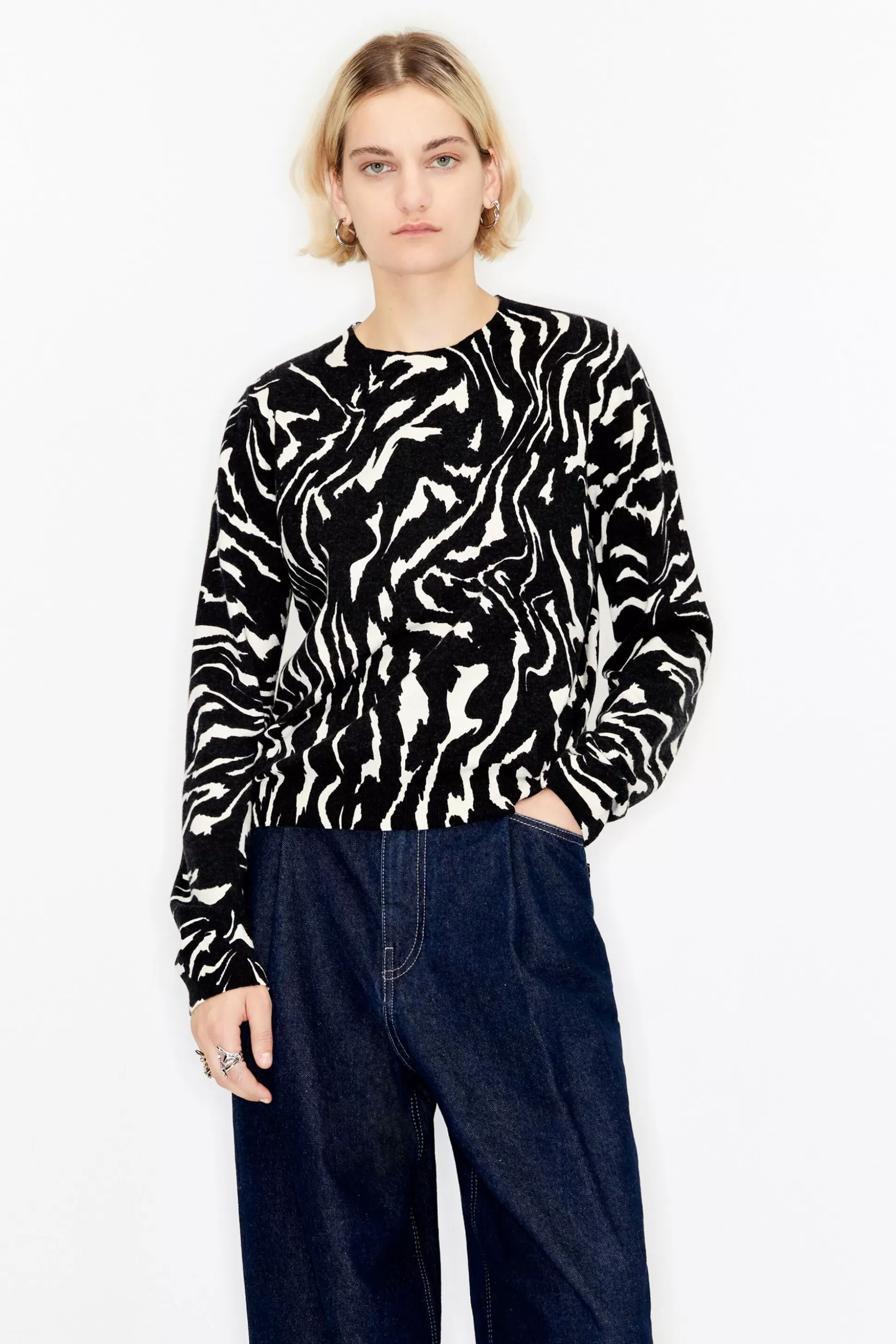 Tiger Liquid print sweater | Bimba Y Lola Shop