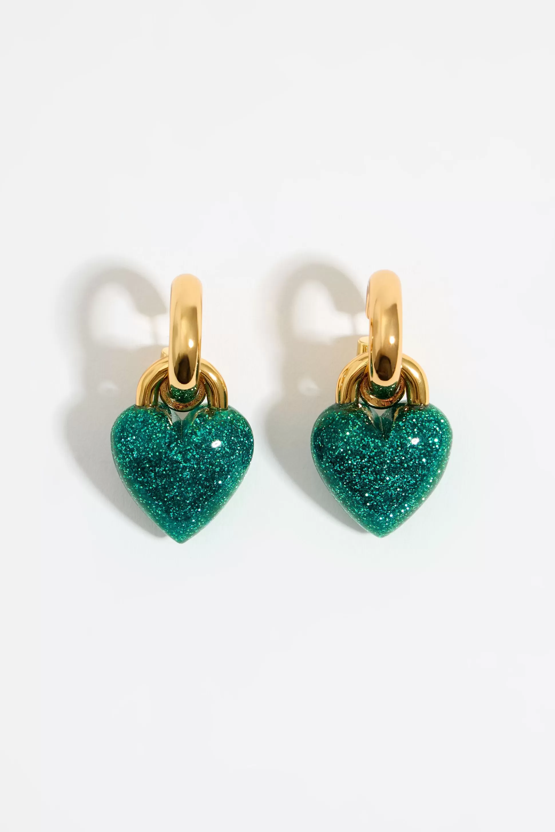 glitter heart hoop earrings | Bimba Y Lola Cheap