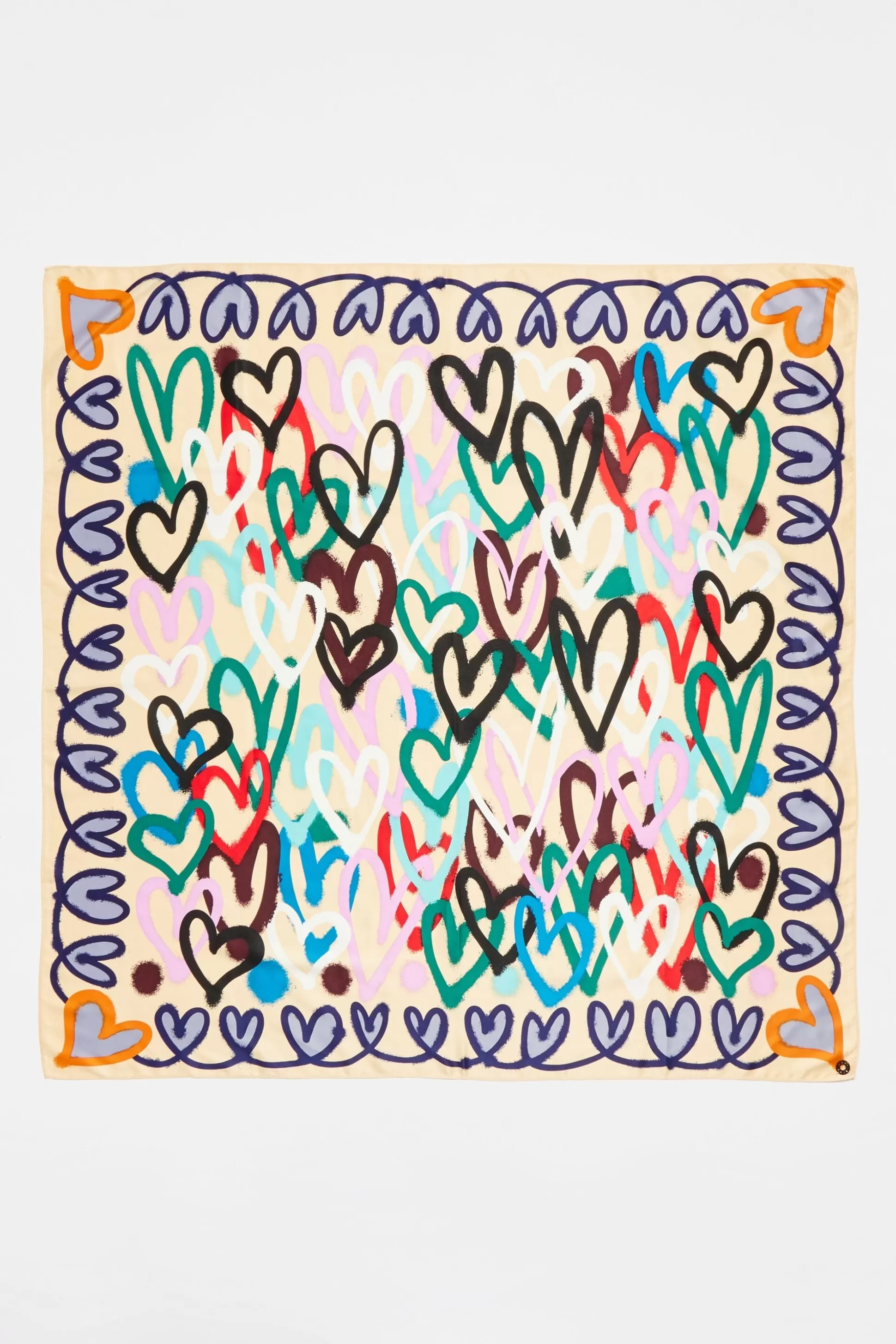 graffiti hearts scarf | Bimba Y Lola Cheap