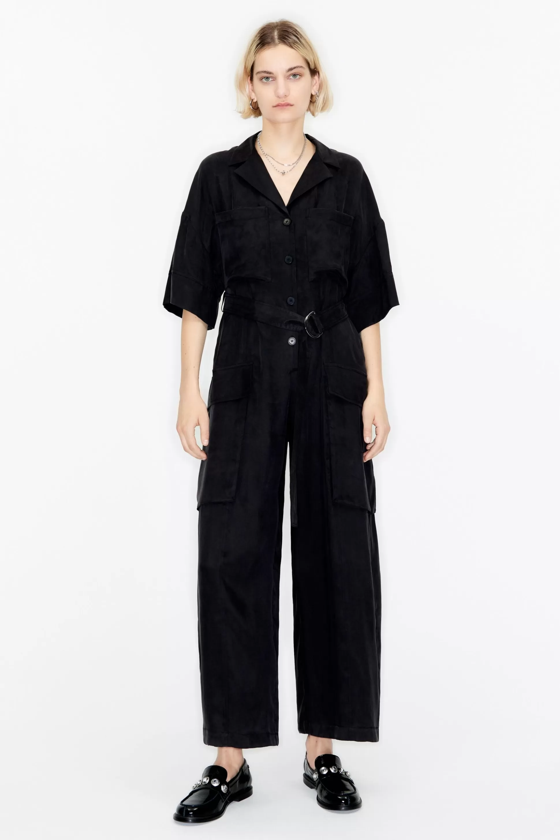 fluid cargo jumpsuit | Bimba Y Lola Sale