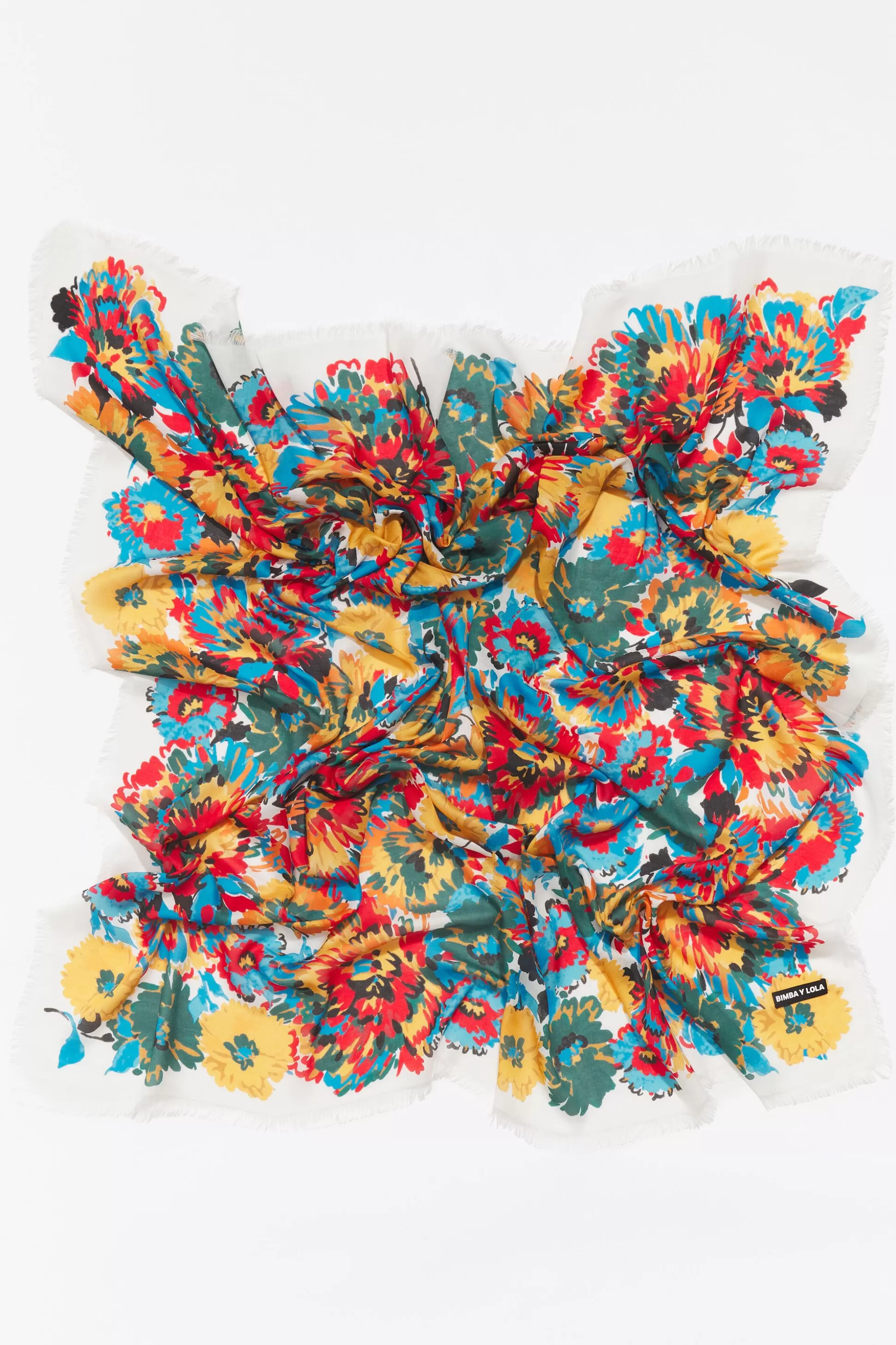 felt-tip floral shawl | Bimba Y Lola Best