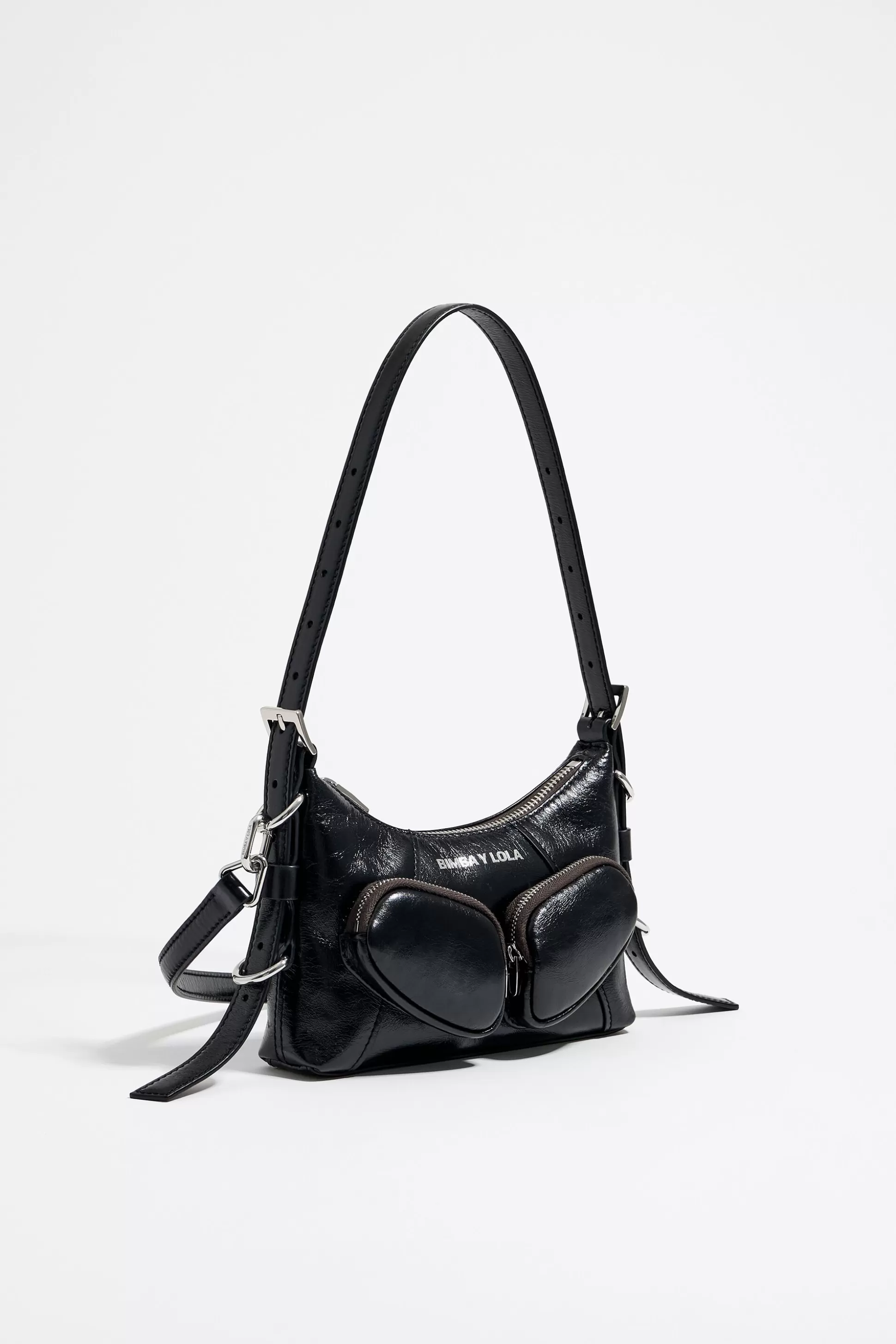 XS leather Pocket slouch bag | Bimba Y Lola Sale