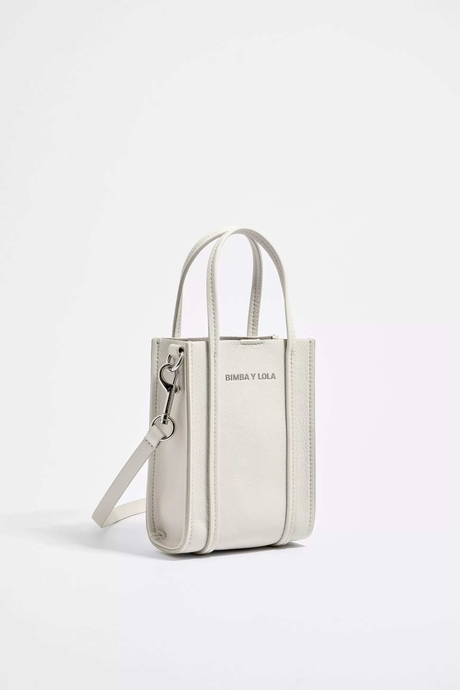 XS white off-leather crossbody bag | Bimba Y Lola Outlet