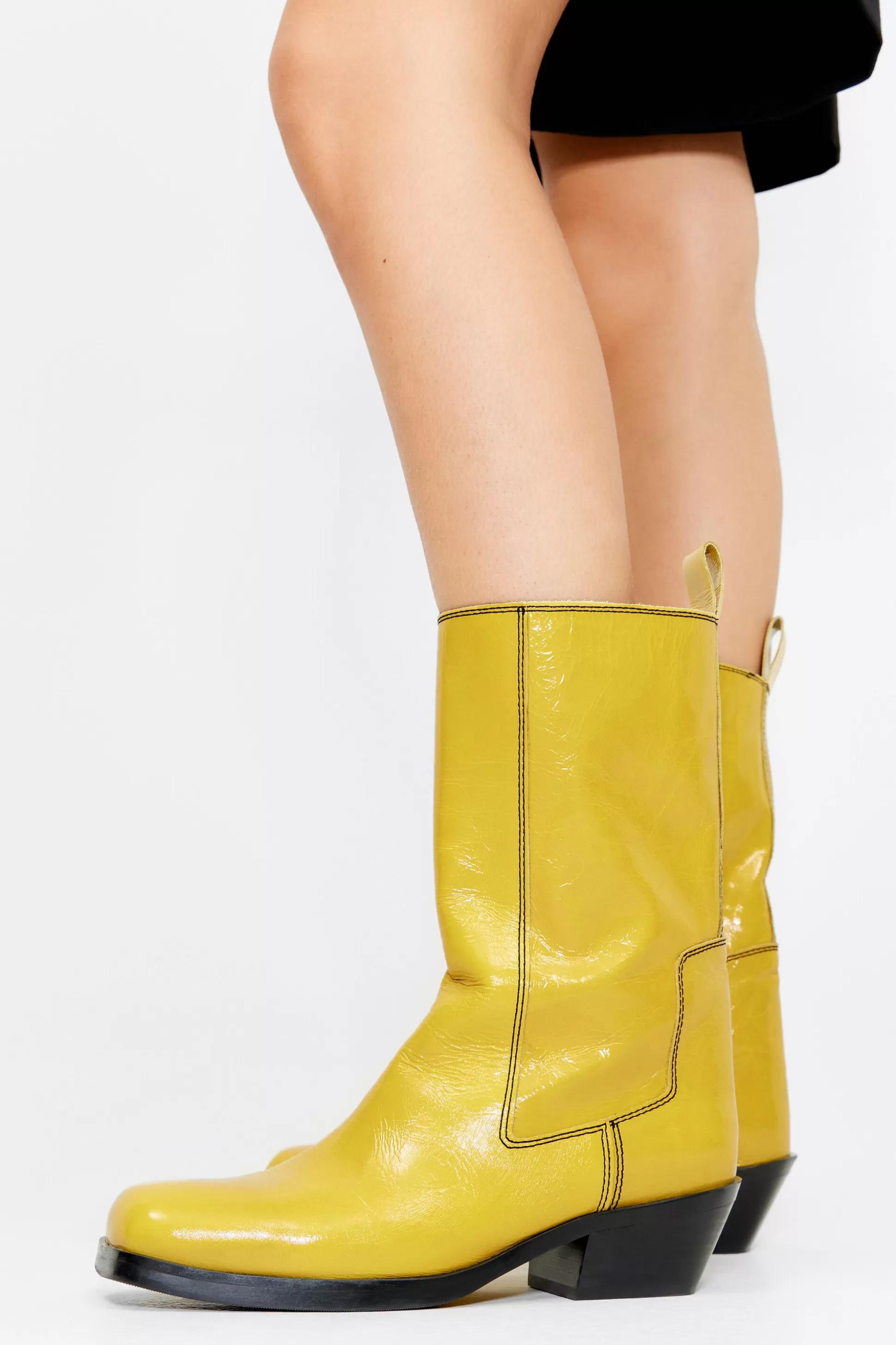 leather gaucho boot | Bimba Y Lola Discount